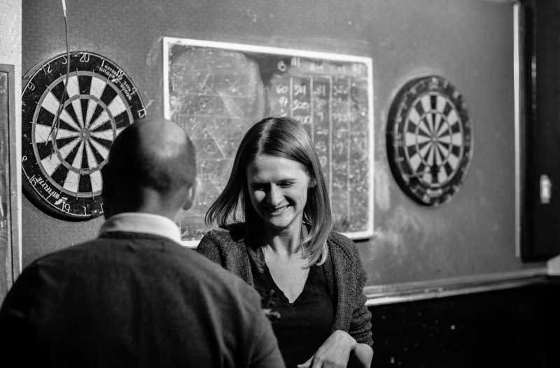 this one time, this girl killed me at darts