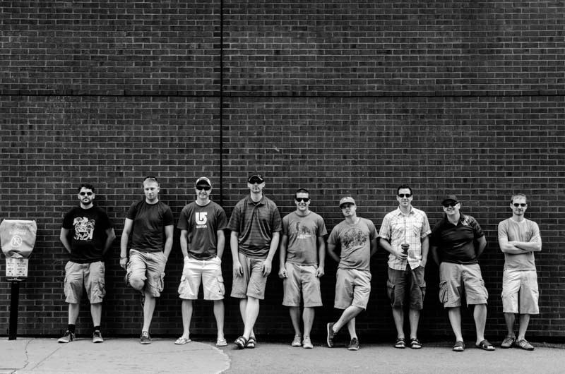 this one time, i convinced a bunch of guys to line up against a brick wall